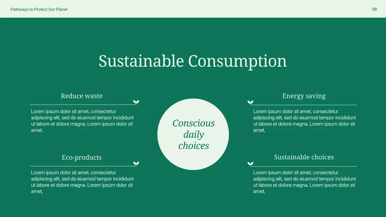 Palestra Ambiental Minimalista Verde