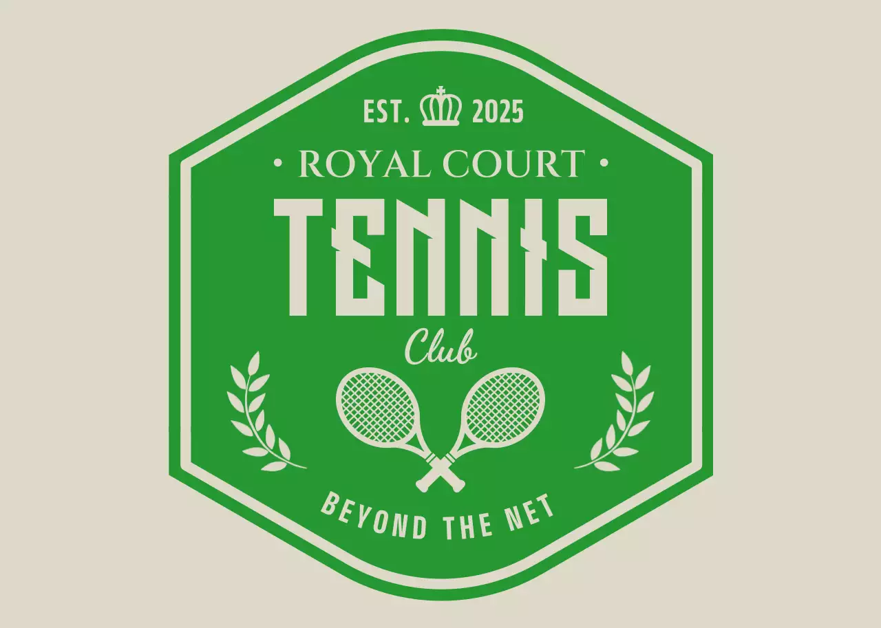 緑 クラシック スポーツ ロゴ 帽子 テニス