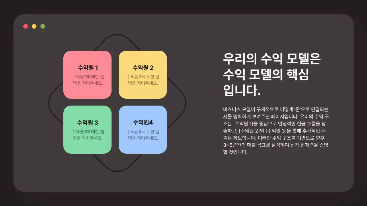 검정 모던 비즈니스 설명IR