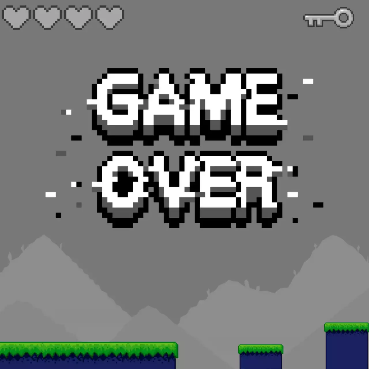 회색 레트로 게임 안내