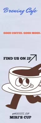 Orange Retro Cafe Advertisement