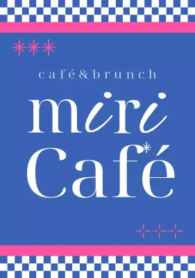 Publicité du Blue Modern Cafe