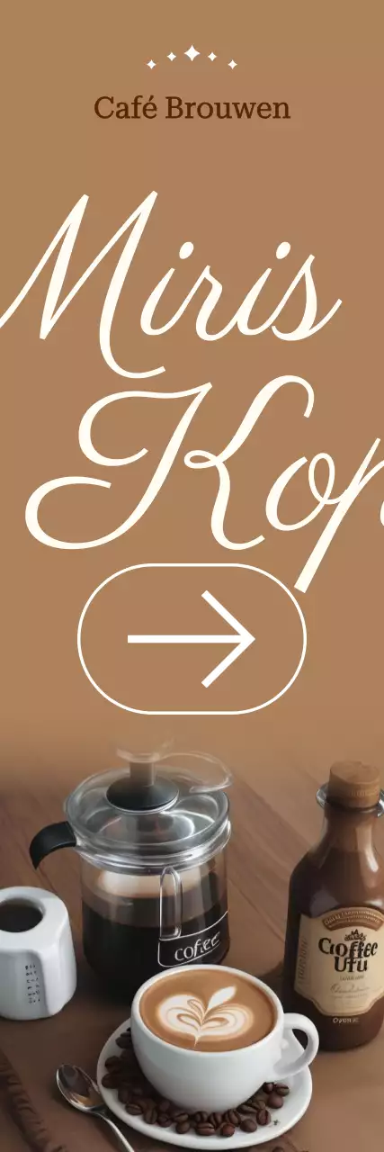 Promotie van Brown Modern Cafe