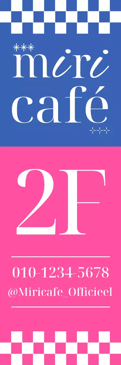 Roze Modern Café Gids