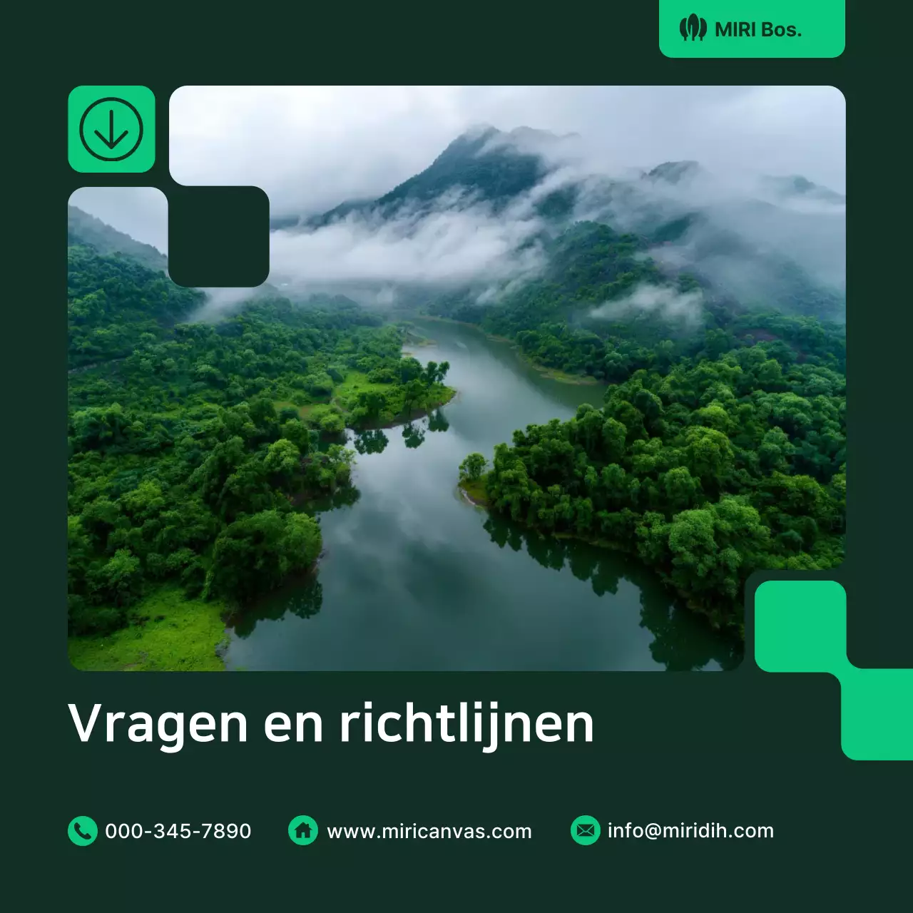 Groene natuurlijke omgevingsportefeuille