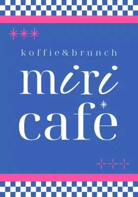 Advertentie voor Blue Modern Cafe