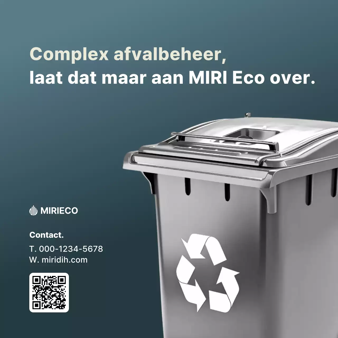 Grijze moderne omgevingsadvertentie