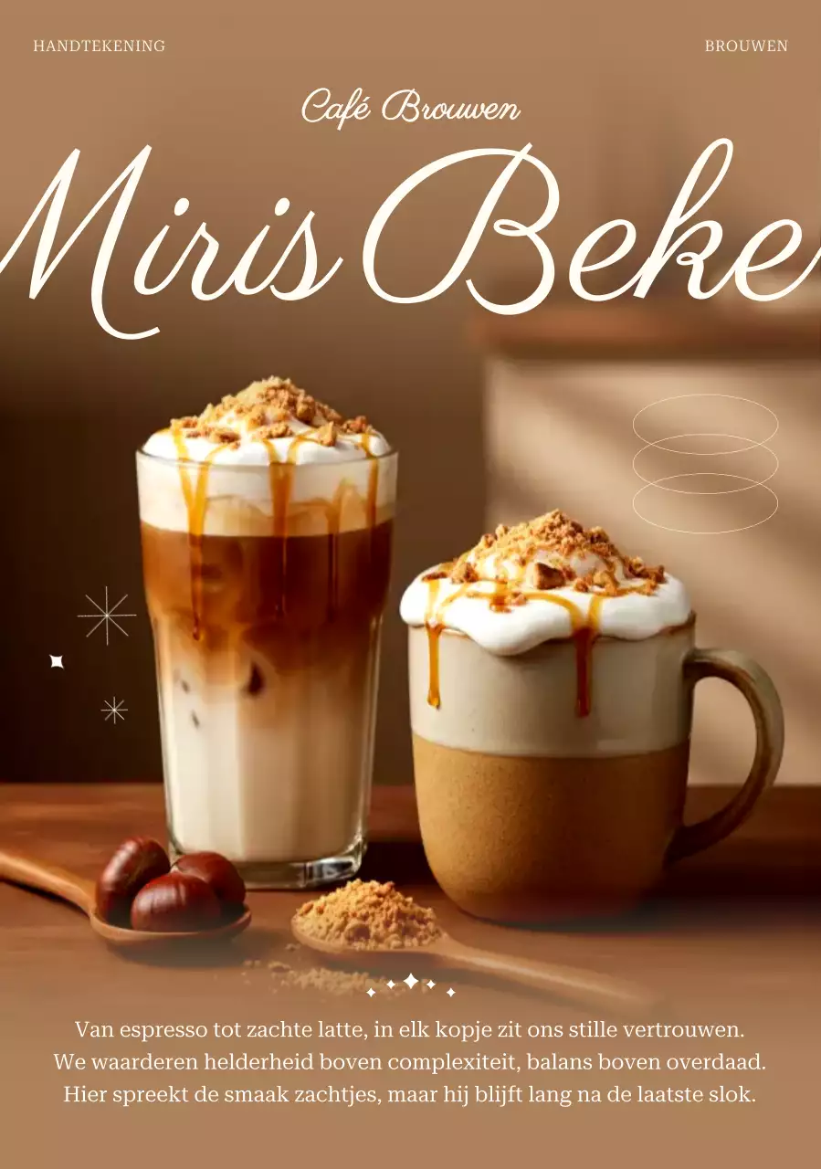 Advertentie voor Brown Premium Coffee