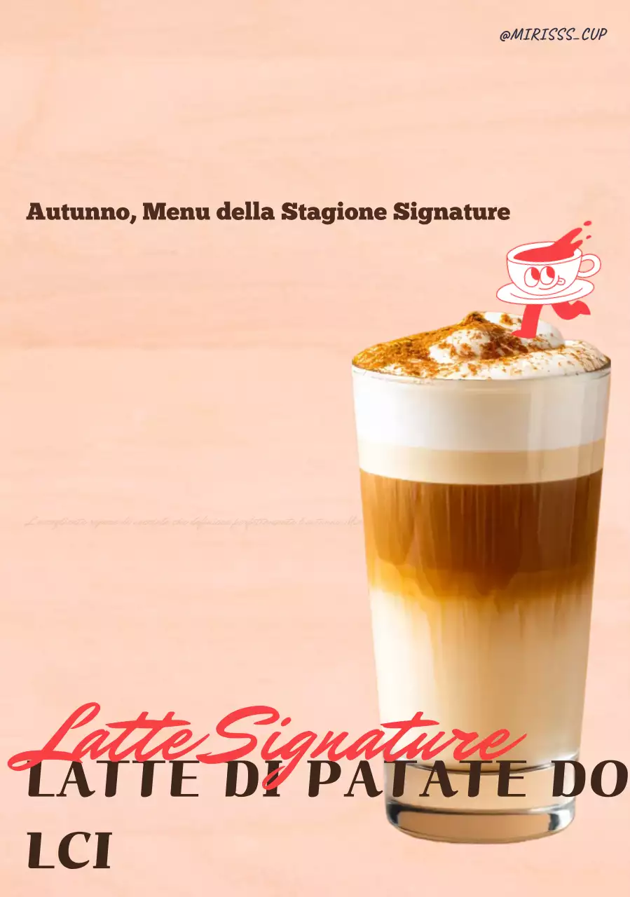 Pubblicità del caffè moderno beige