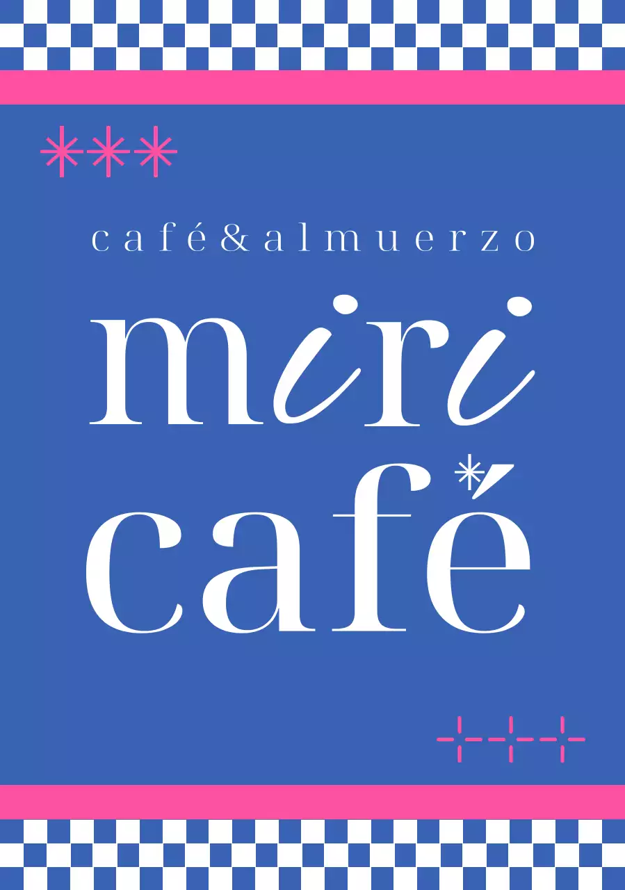 Anuncio del Blue Modern Cafe
