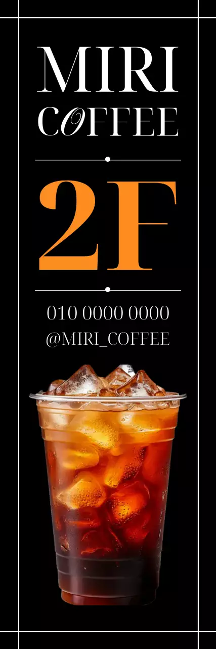 Anuncio de Black Modern Cafe