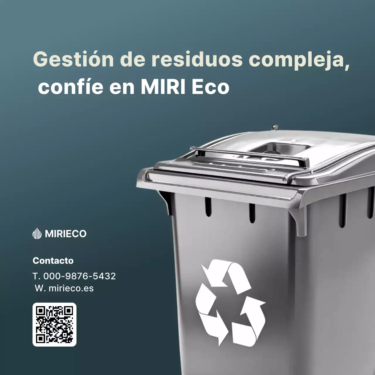 Anuncio de ambiente moderno gris