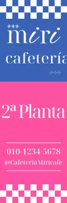 Guía de cafés modernos rosados