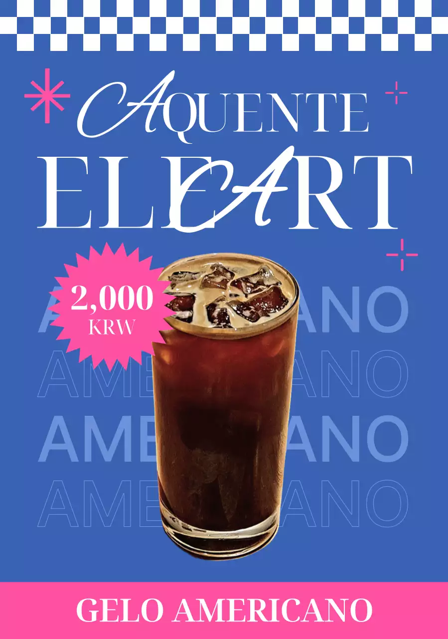 Anúncio do Blue Pop Coffee