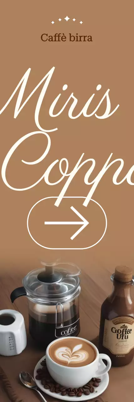 Promozione del Brown Modern Cafe