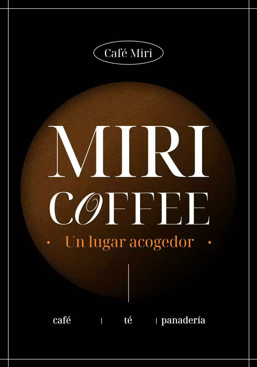 Logotipo de cafetería moderna negra