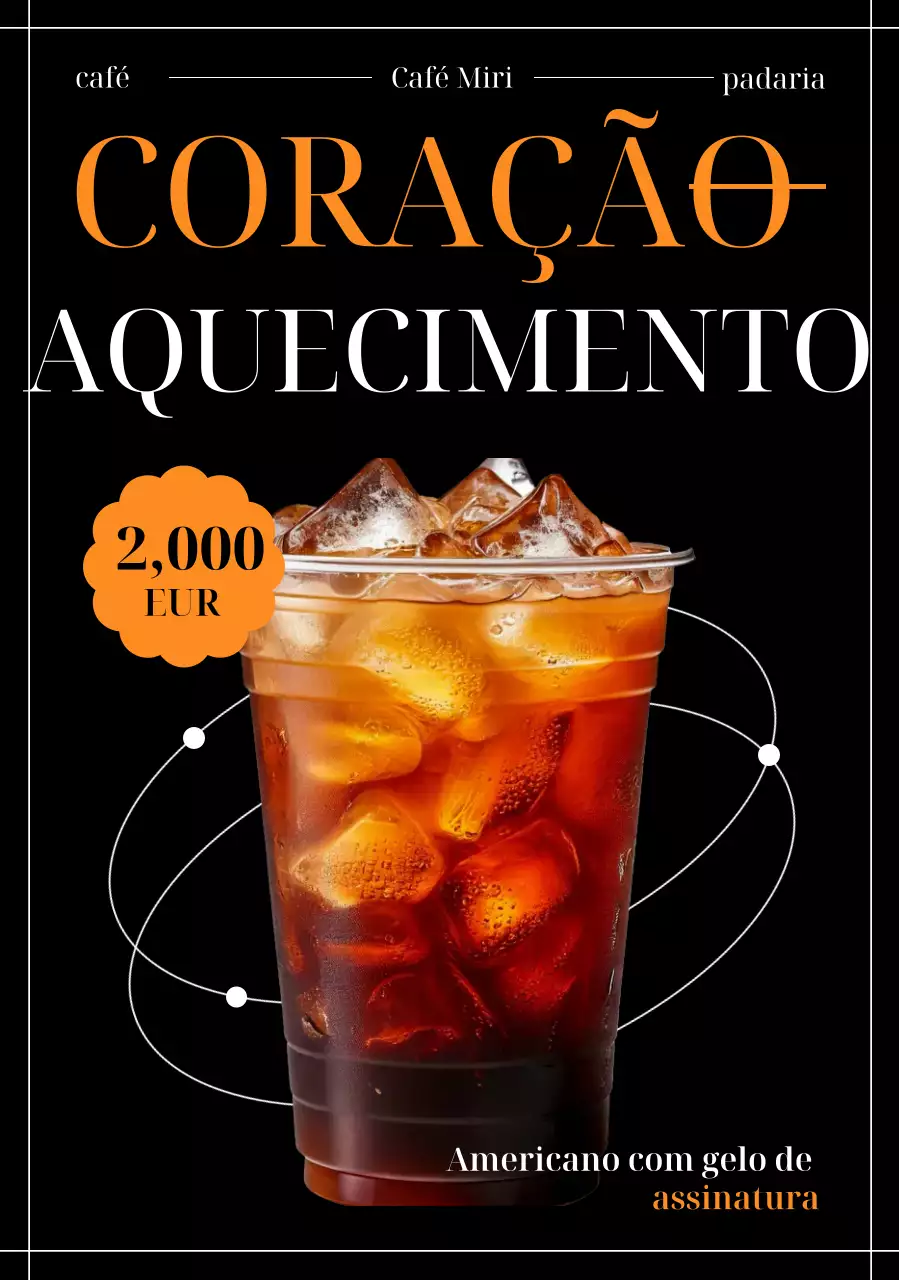 Anúncio da Orange Modern Coffee