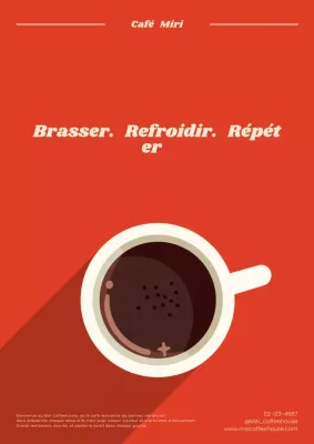Publicité pour Red Modern Coffee