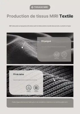 Publicité en tissu simple gris