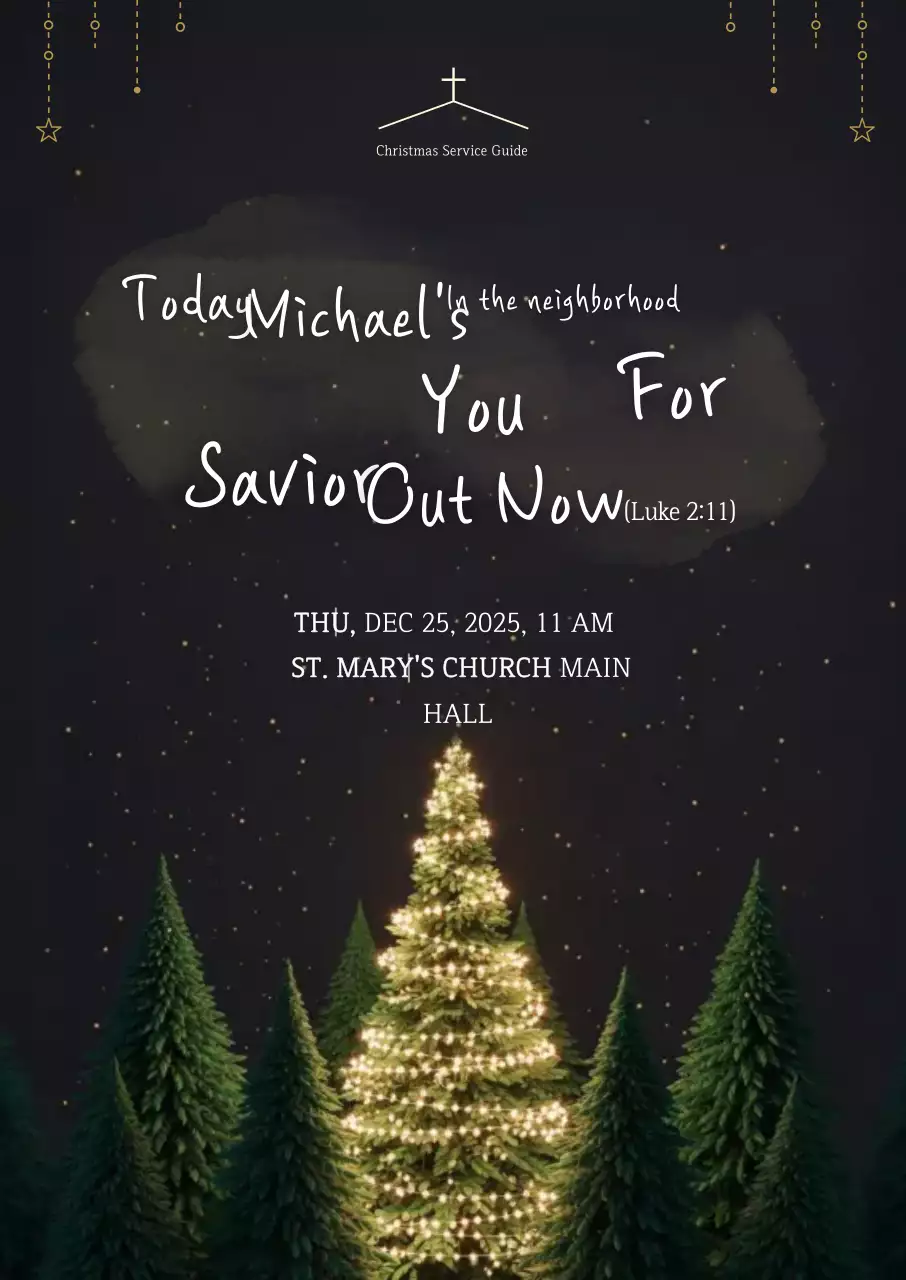 Hướng dẫn dịch vụ Giáng sinh đơn giản màu đen