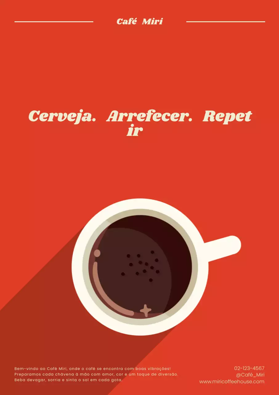 Anúncio do Red Modern Coffee