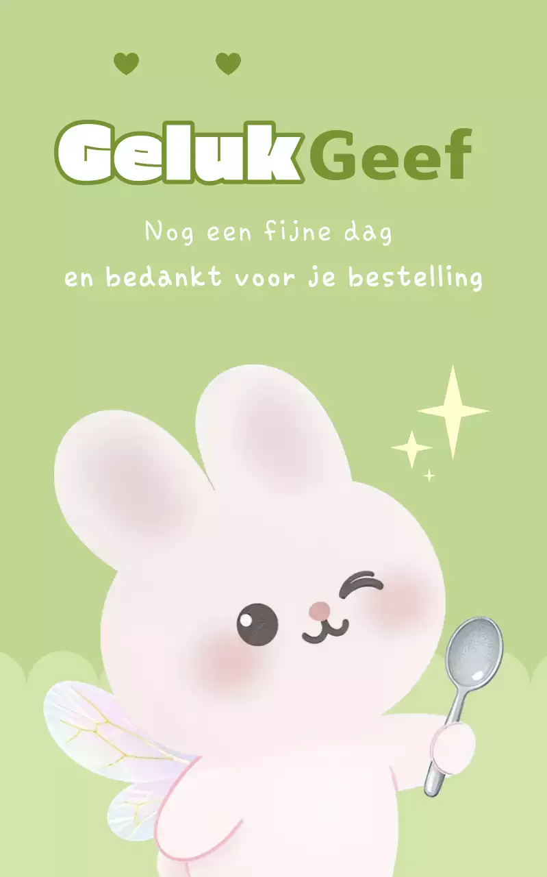 Promotie van het schattige groene karakter