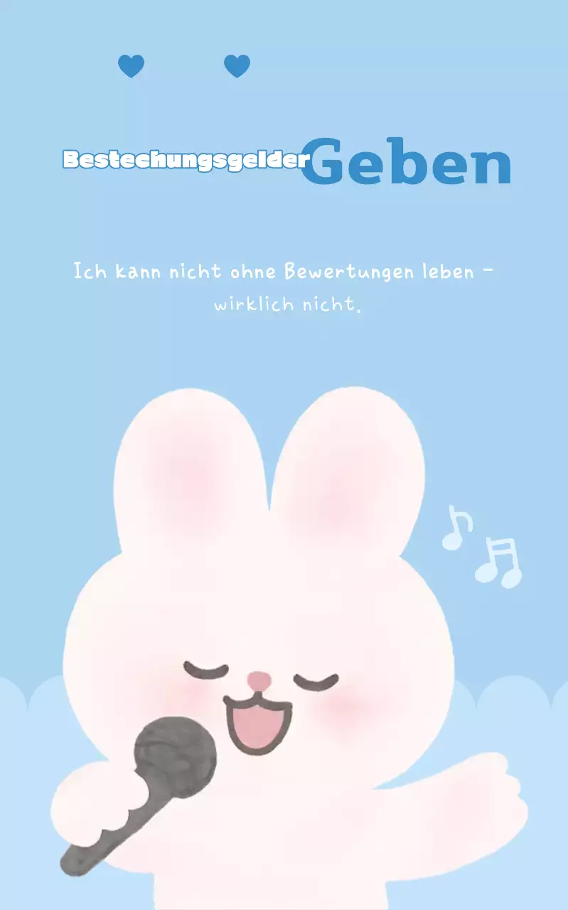 Sky Blue Cute Bewertungs-Event-Aktion