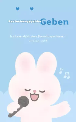 Sky Blue Cute Bewertungs-Event-Aktion