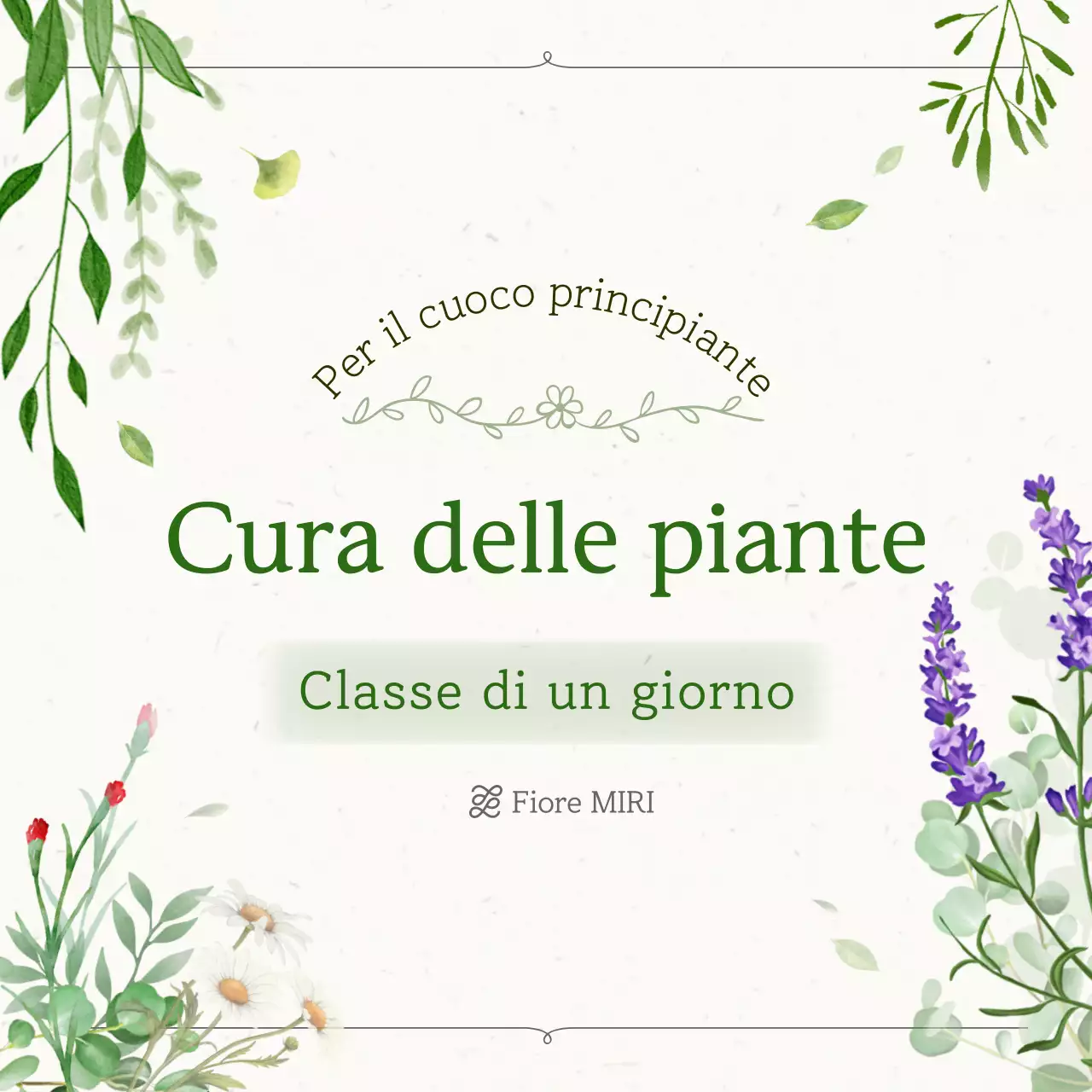 Guida al corso di un giorno di giardinaggio nella natura verde