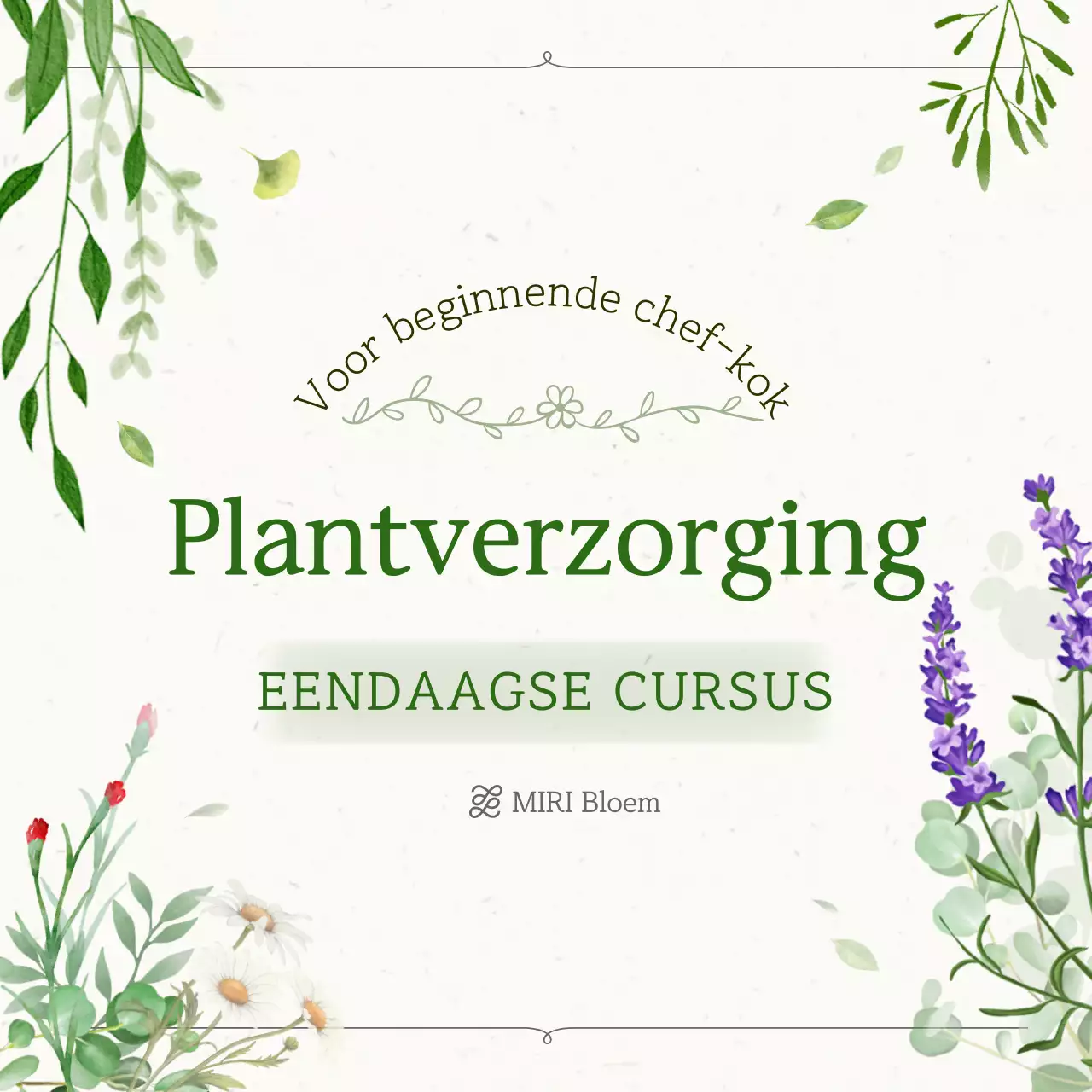 Gids voor eendaagse cursus 'Groene Natuurtuinieren'