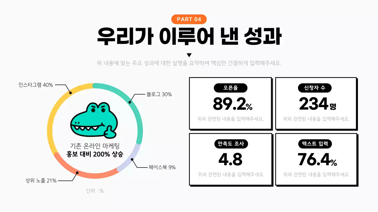 민트색의 심플한 서포터즈 스터디 회의록 발표자료