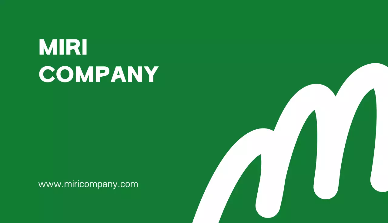 녹색 심플한 비즈니스 기업 안내