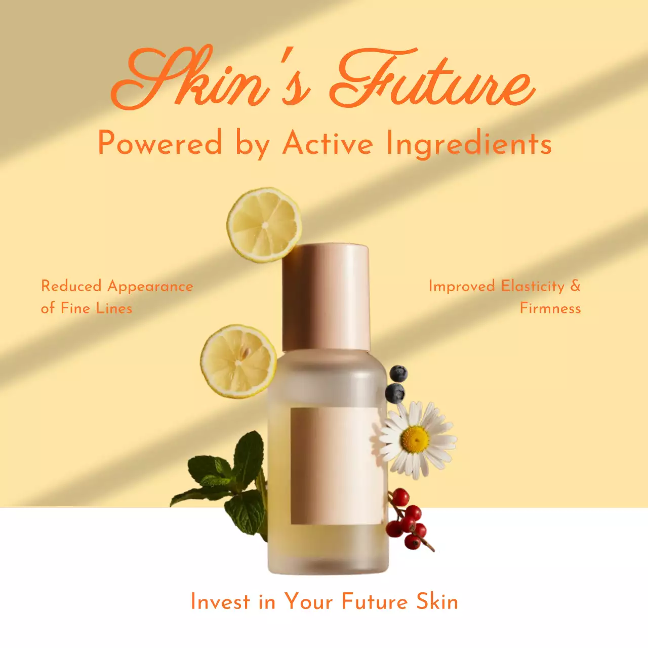 베이지 모던 스킨케어 광고