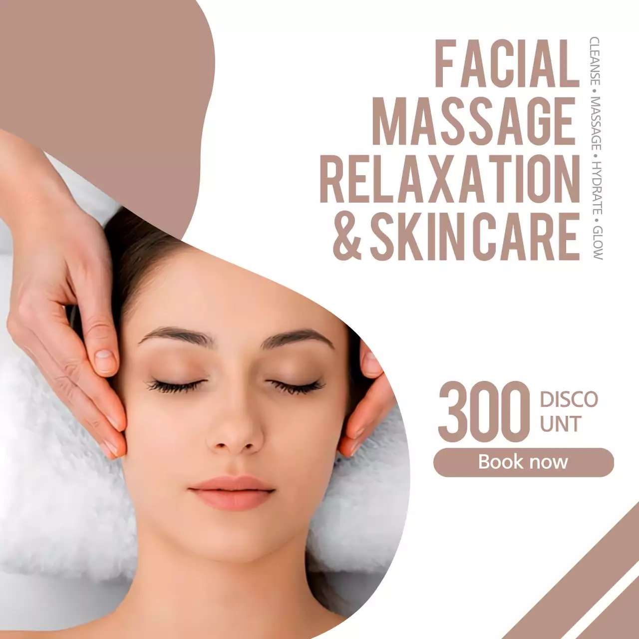 베이지 에스테틱 스킨케어 프로모션