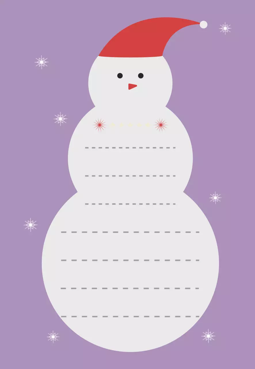 연보라 아기자기한 겨울 엽서