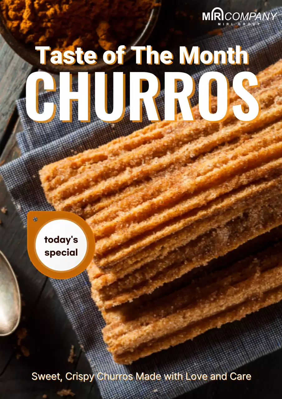 Churros Advertising Poster