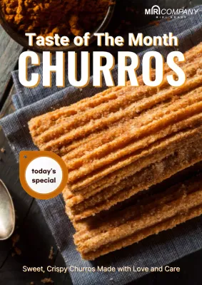 Churros Advertising Poster