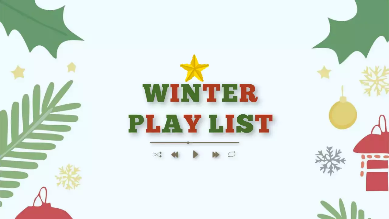 하늘색 심플 겨울 이벤트