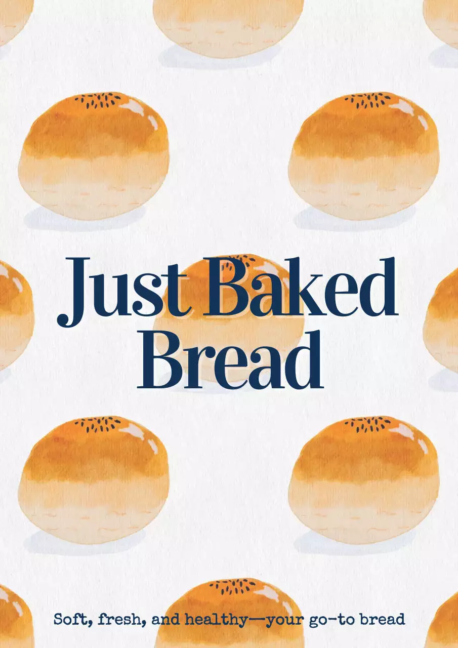 beige vintage bread advertisement