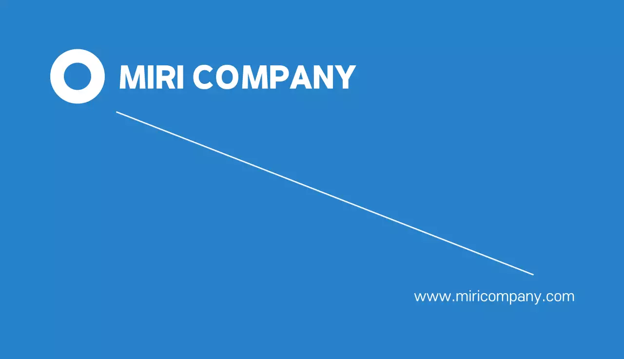 파랑 심플한 비즈니스 기업 안내