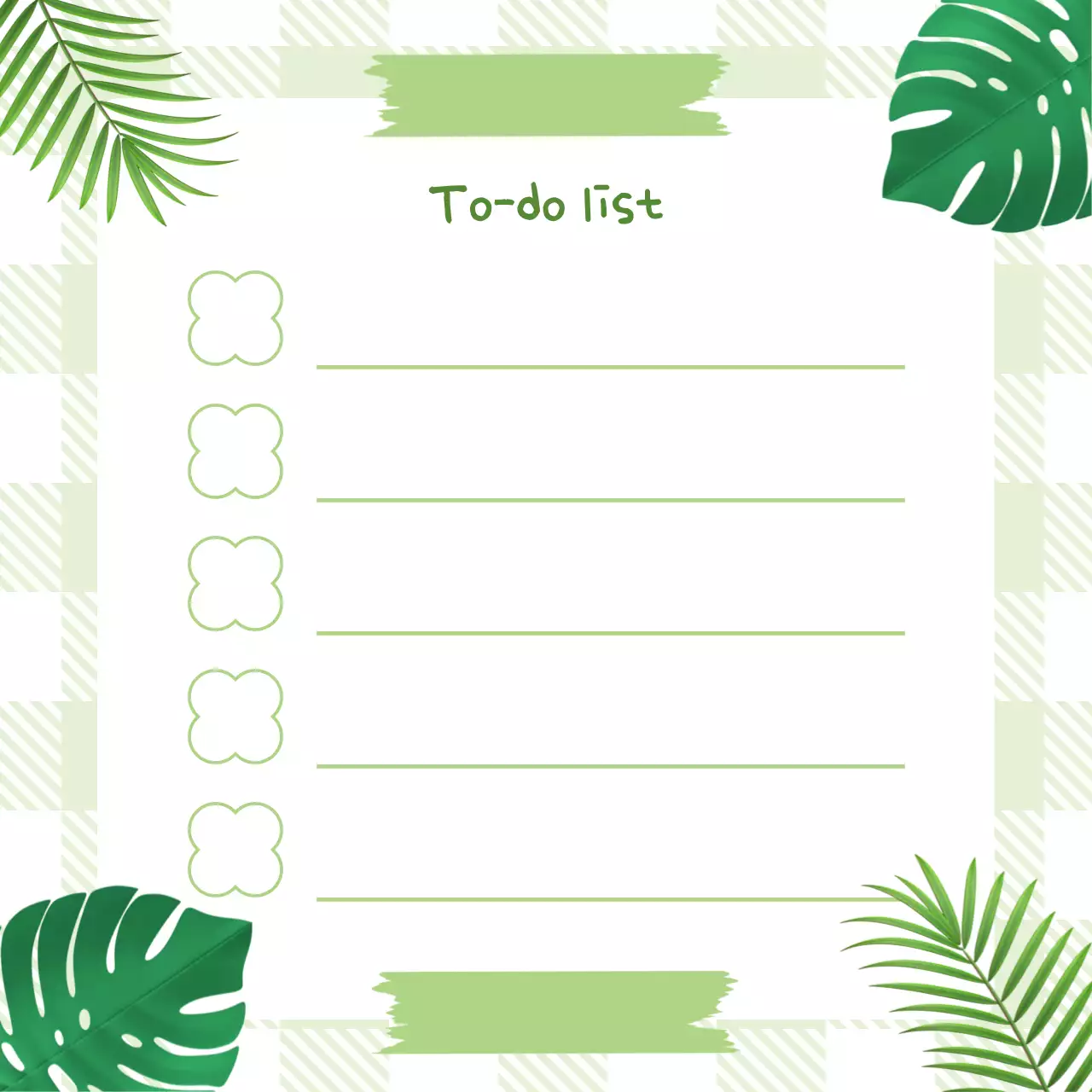 Perencana Daftar Periksa Botani Hijau