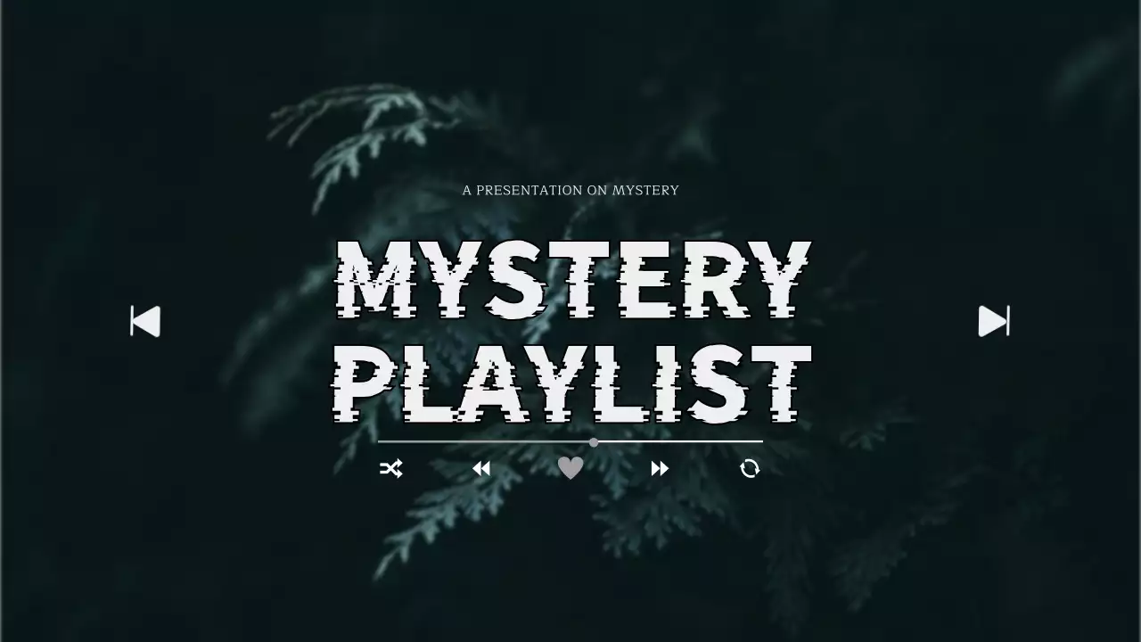 black bold mystery playlist