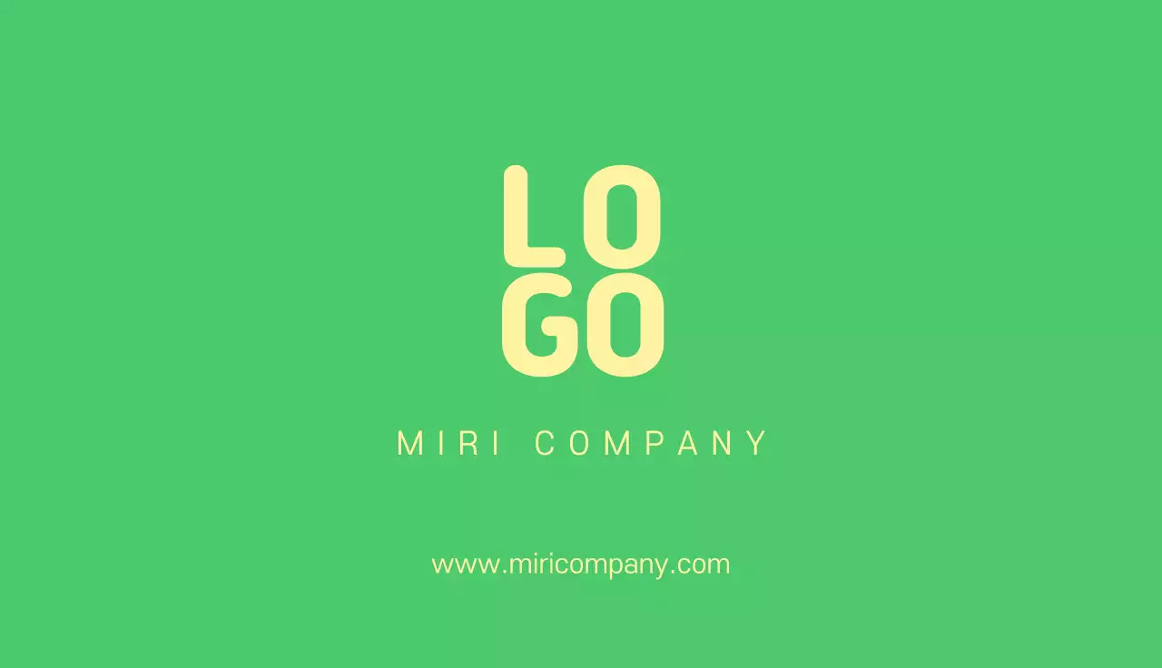 녹색 깔끔한 비즈니스 기업 안내