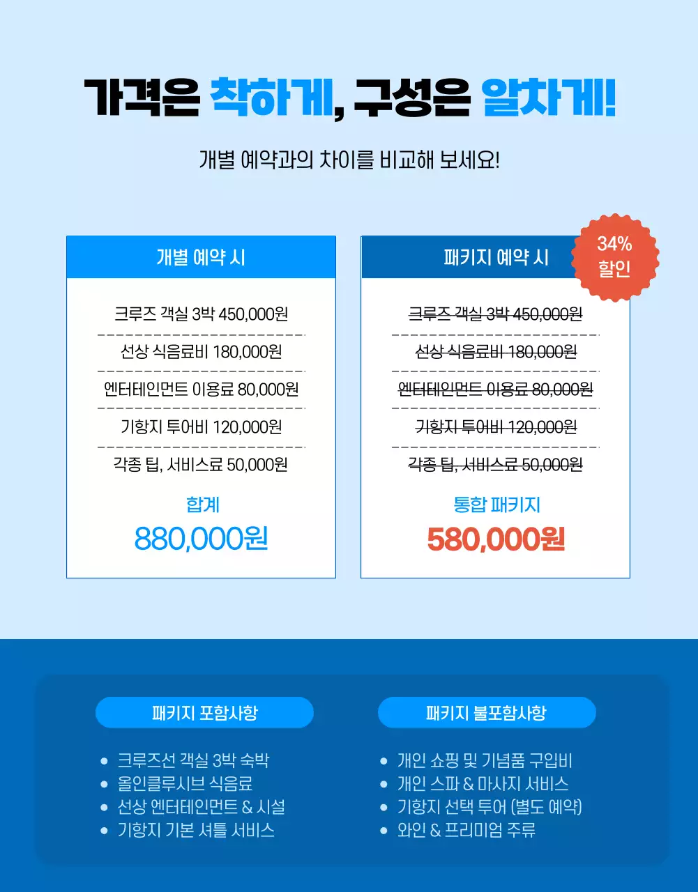 하늘색 모던 여행 프로모션