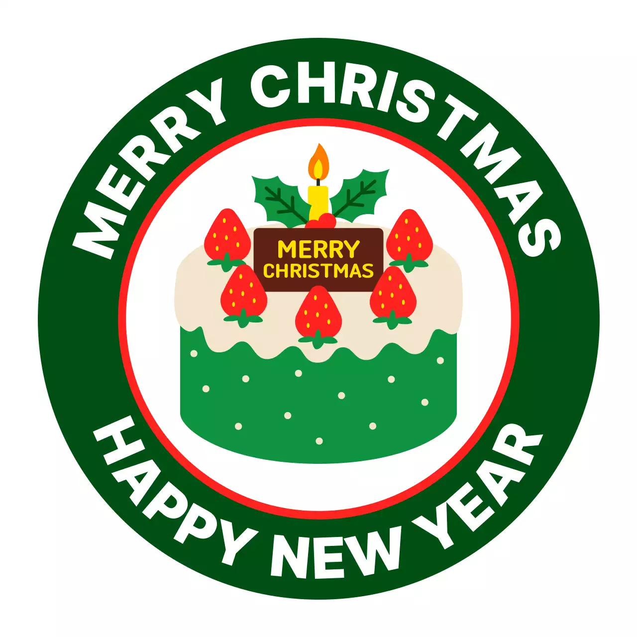 초록 심플 크리스마스 축제