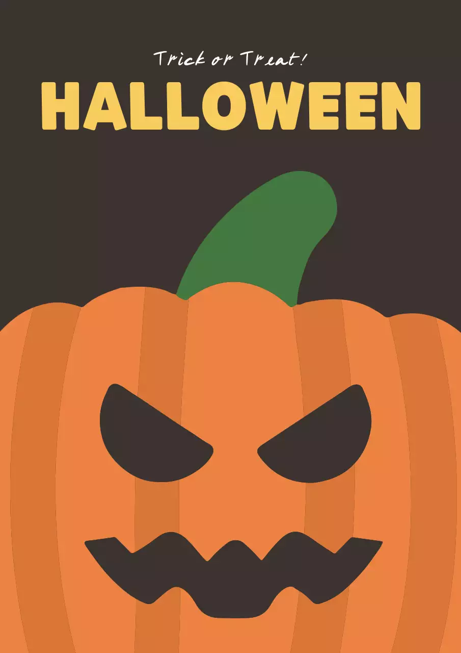 귀여운 심플한 할로윈 호박 장식