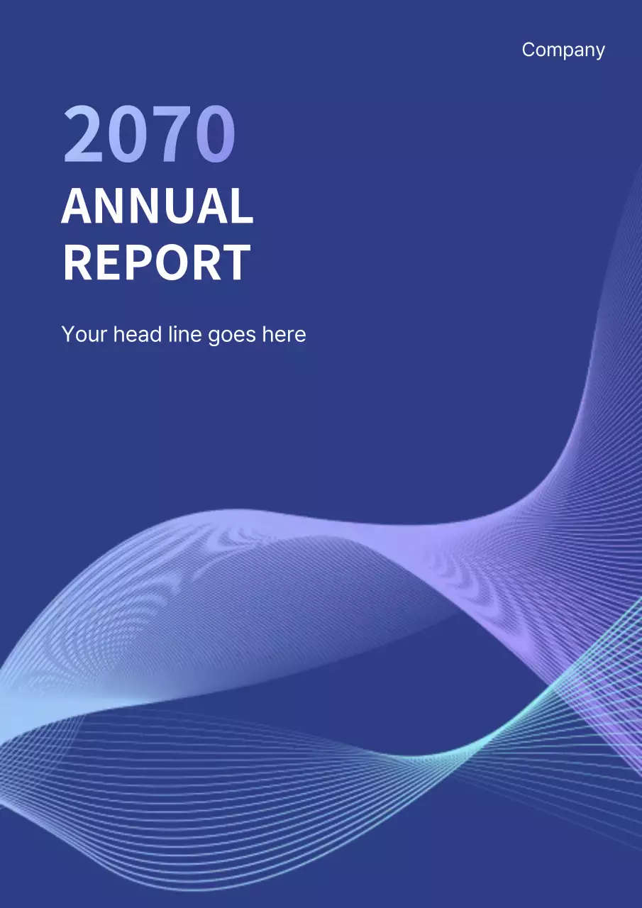 Blue Modern Annual Report Document