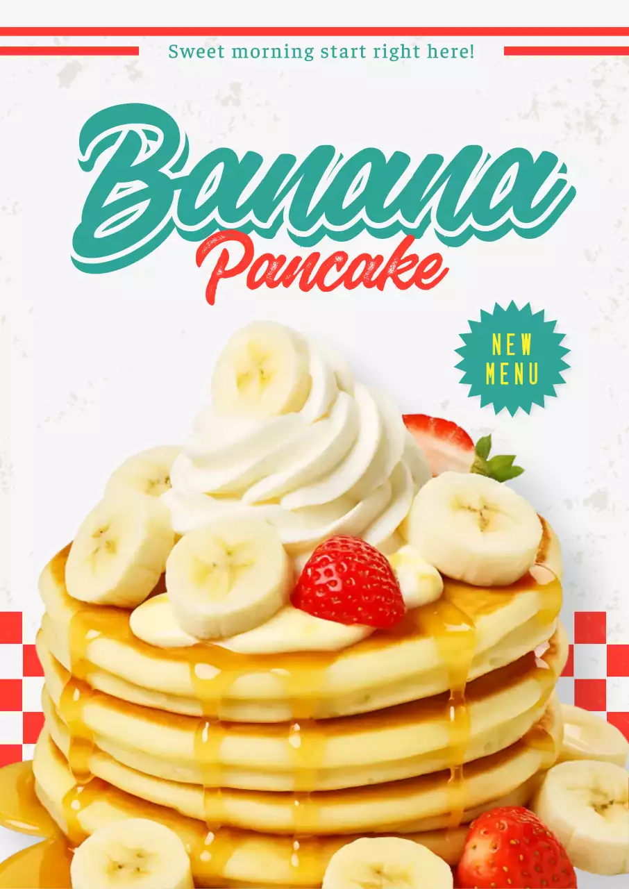 노랑 팝 디저트 메뉴 홍보