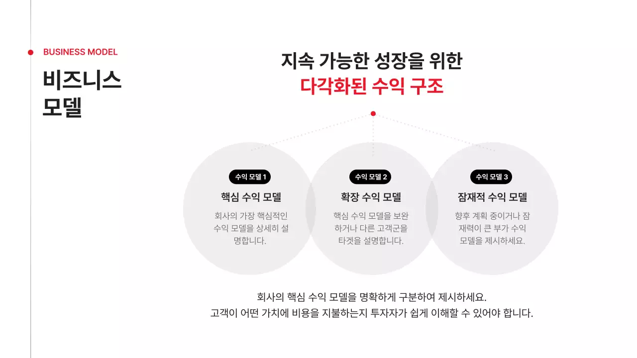 빨강 심플 비즈니스 기획서 IR