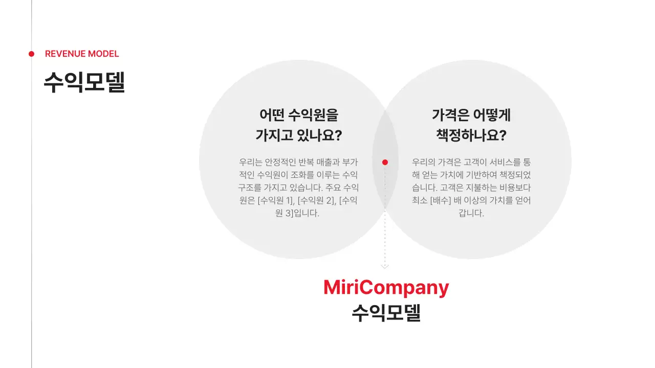 빨강 심플 비즈니스 기획서 IR